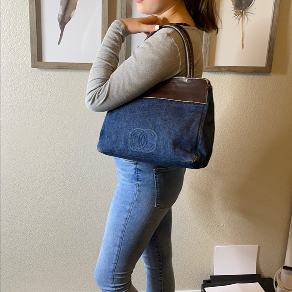 Authentic Chanel Denim Handbag - Picture 8 of 10
